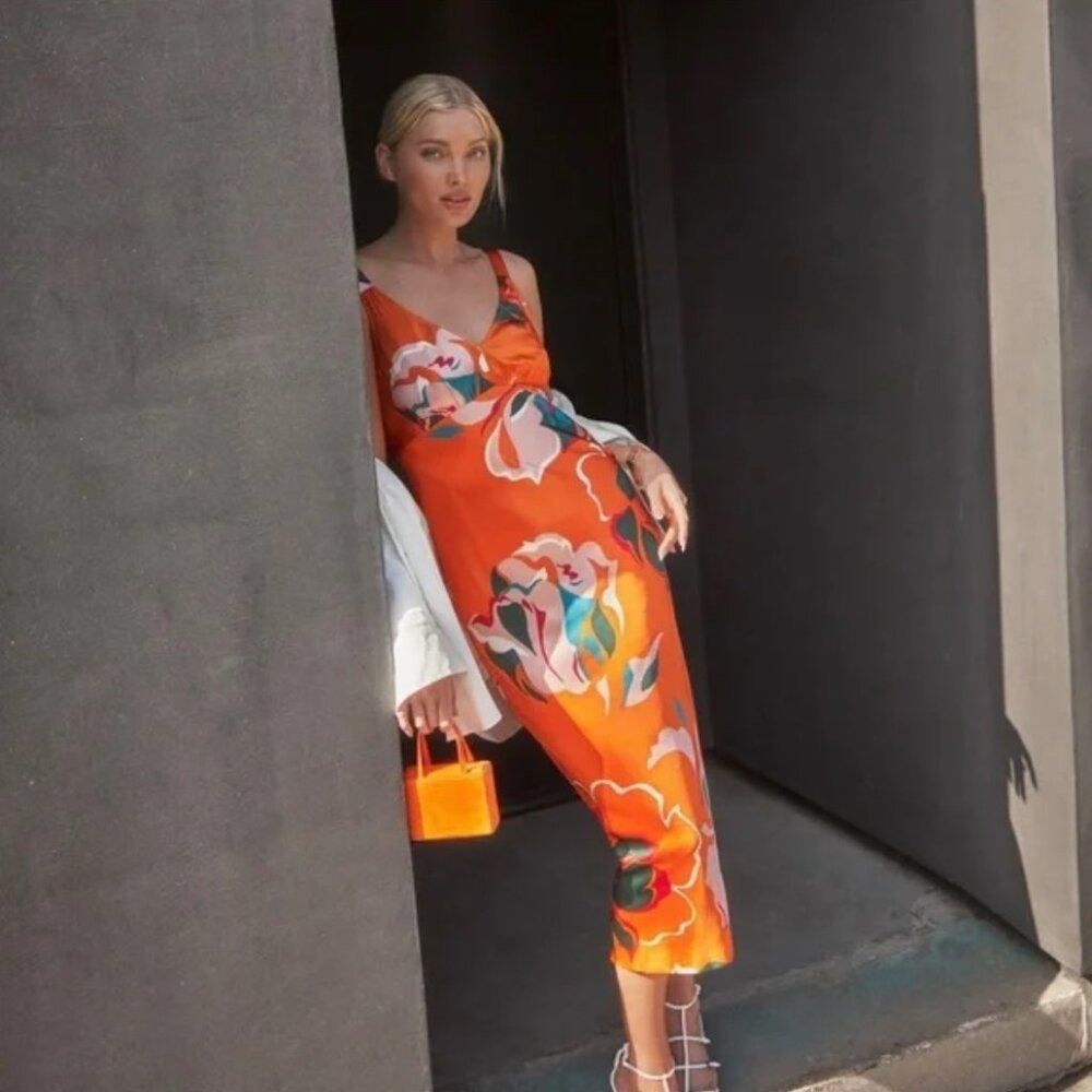 SALE🦋Reformation Daytona Silk Dress in Electra